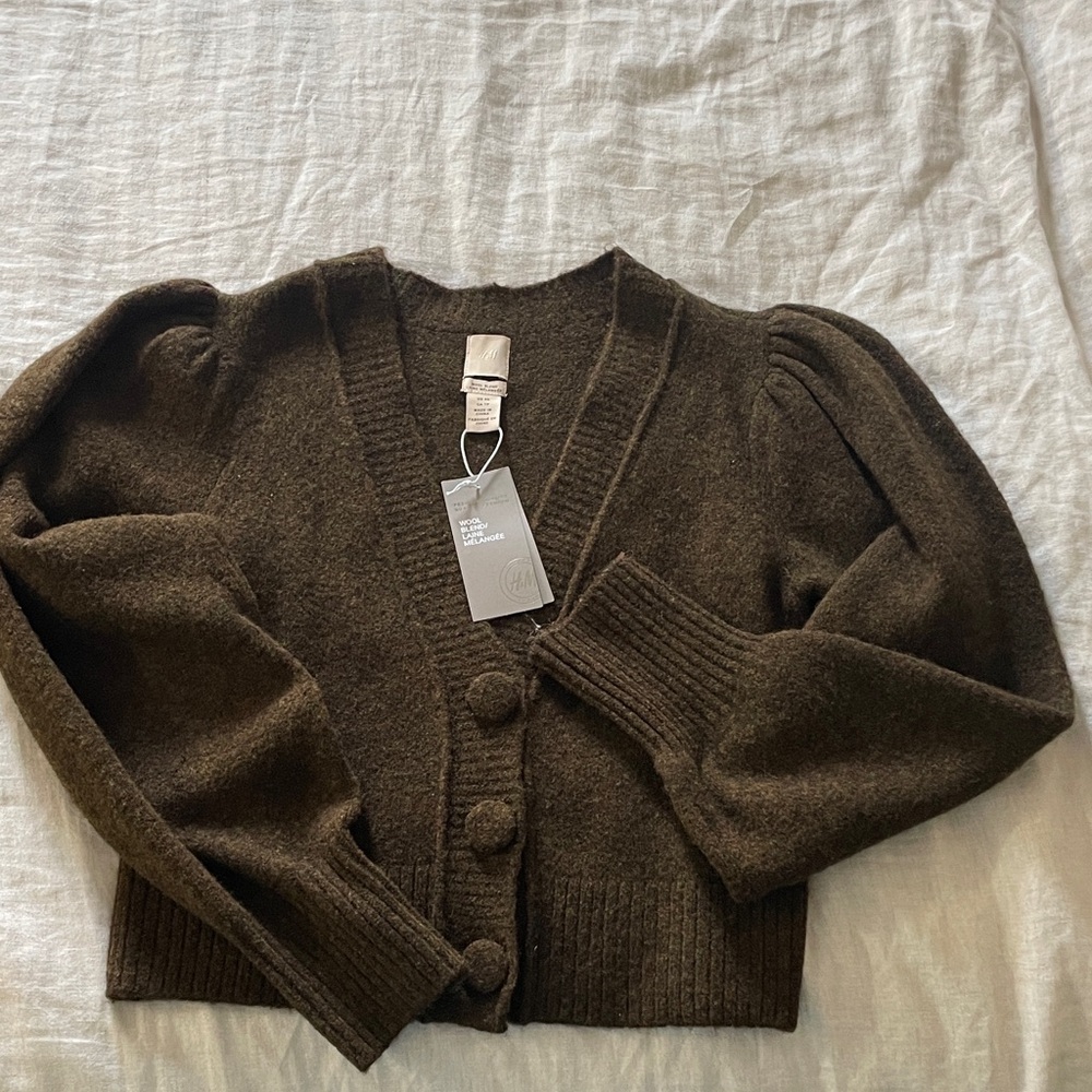 NWT H&M wool blend cardigan sweater